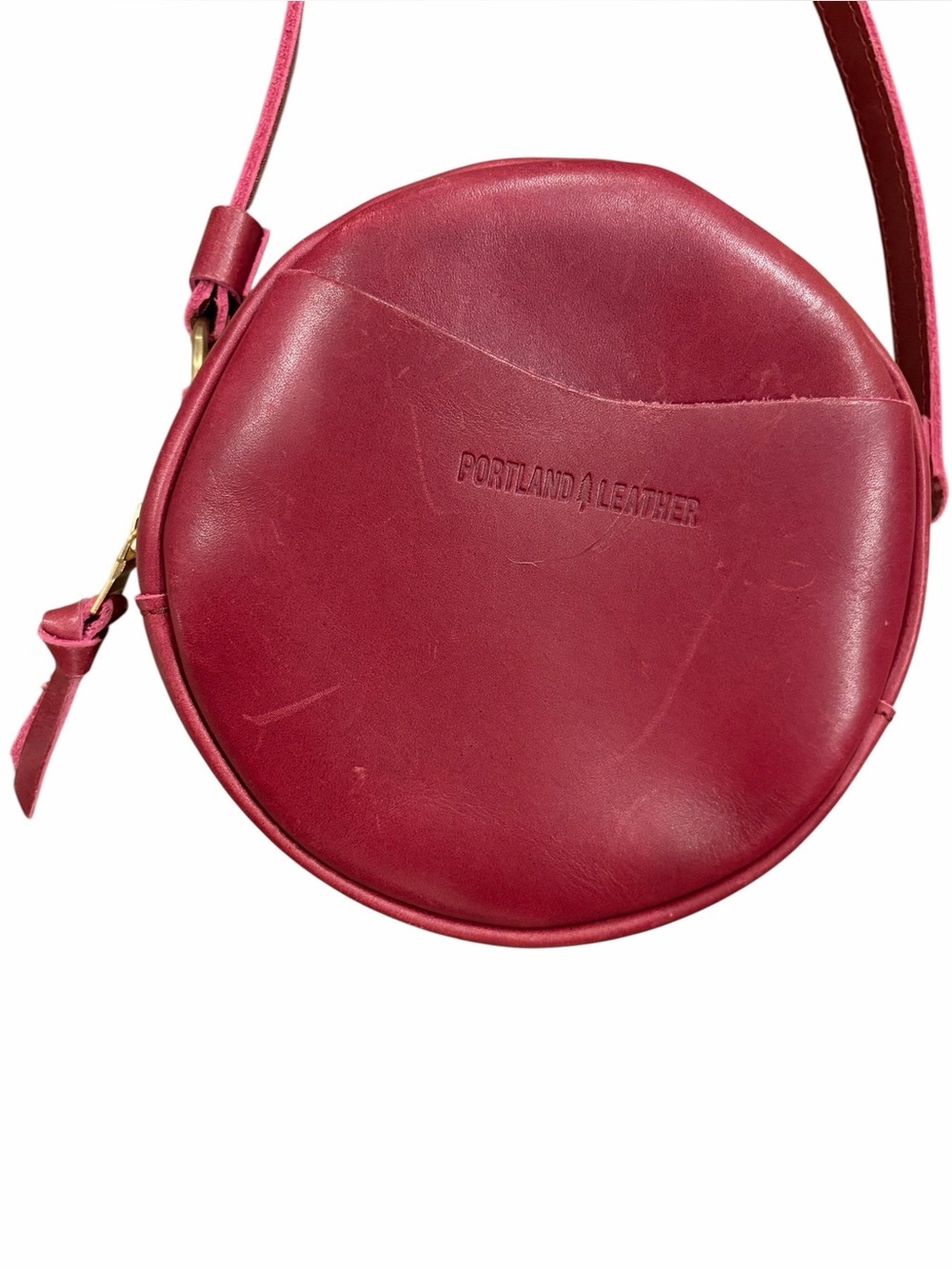 Portland Leather Small Circle Crossboy Bag